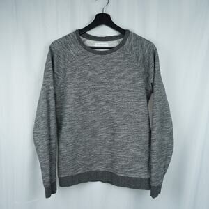 Everlane The Crew Pullover‎ Marled Gray Sweatshirt Size Small